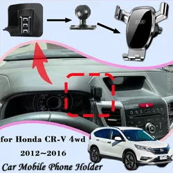 Car Mount for Honda CR-V CRV 4wd 2012~2016 Air Vent Auto Mobile Phone Holder Cellphone Bracket Gravity Stand Sticker Accessories