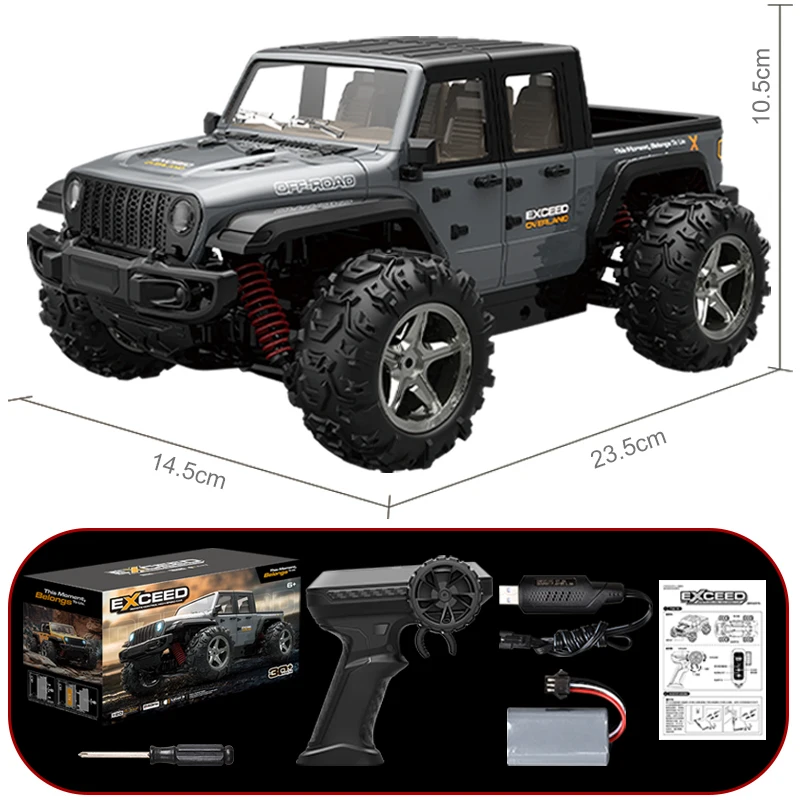

Гоночный автомобиль с дистанционным управлением RC Wrangler, полноприводный внедорожный джип для скалолазания, мощная высокоскоростная игрушка для мальчиков