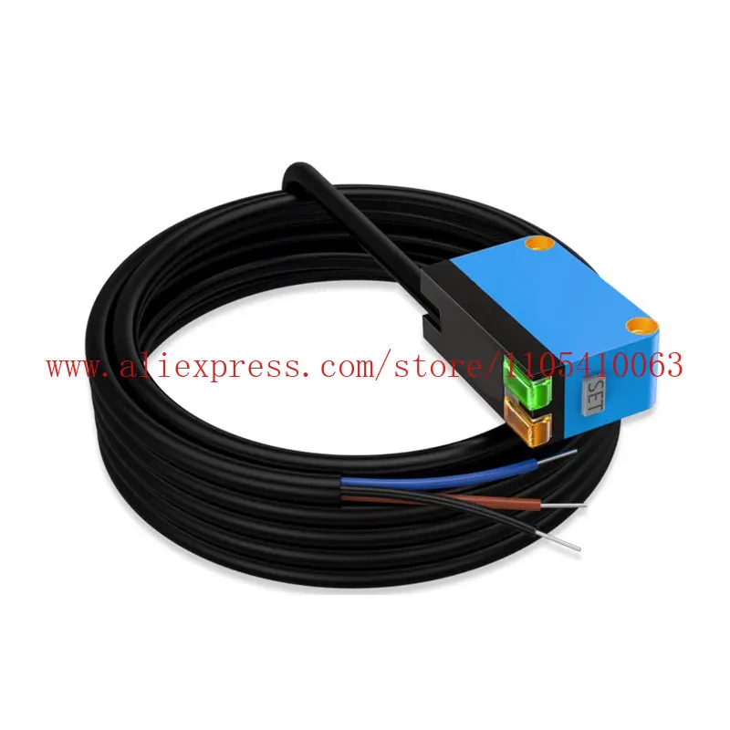 sensor vision photoelectric switch detection transparent non-transparent object induction switch one-button intelligent learning