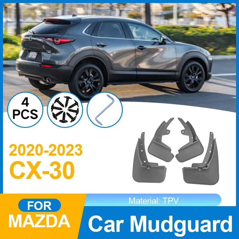 

for Mazda CX-30 CX30 CX30 DM 2020 2021 2022 2023 Car Mudflap Front Rear Mudguards Splash Guards Mud Flap Accessories Car-styling