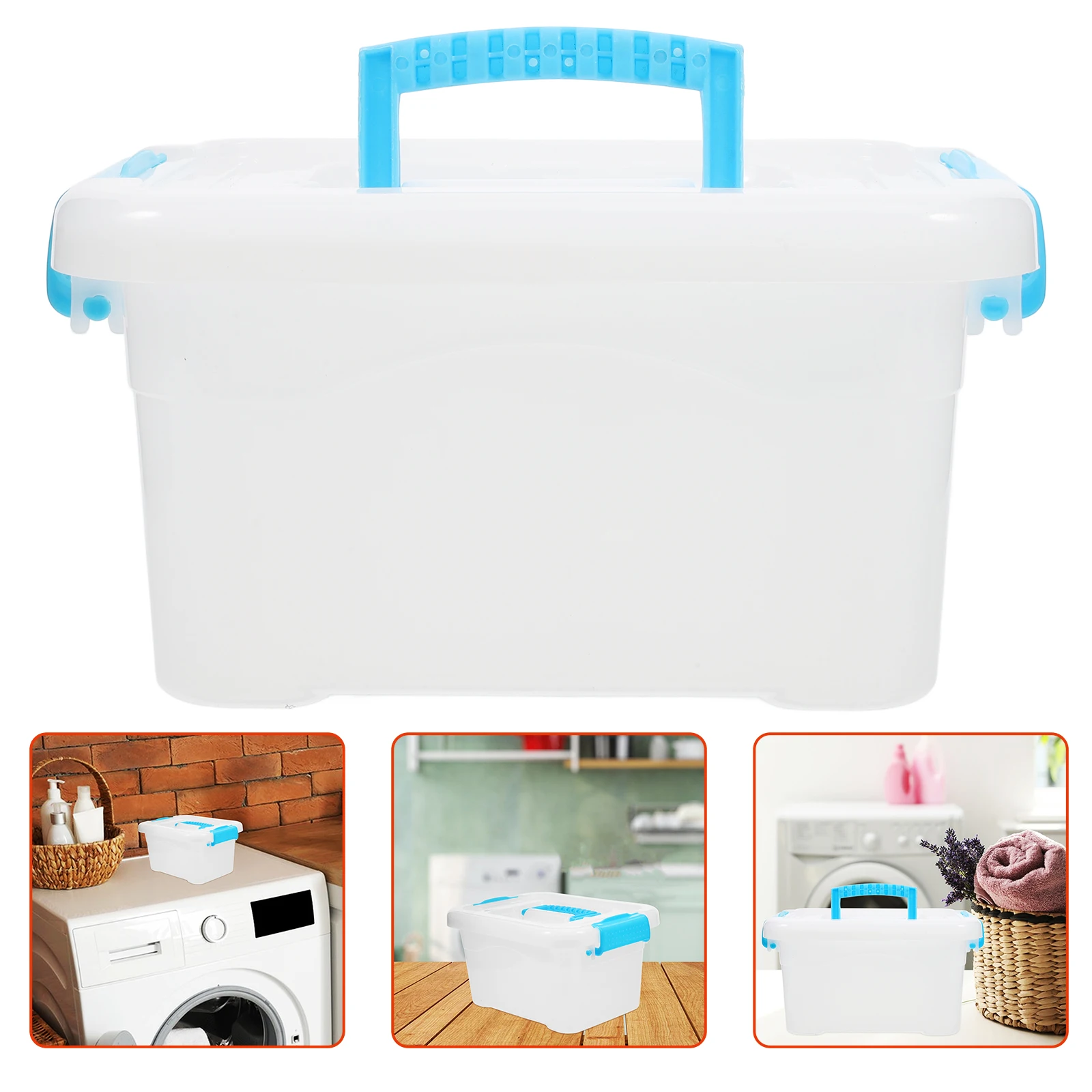 

100 Laundry Pod Storage Box Clear Plastic Container Lid Durable Moistureproof ganizer Dryer Sheets Holder Transparent Box