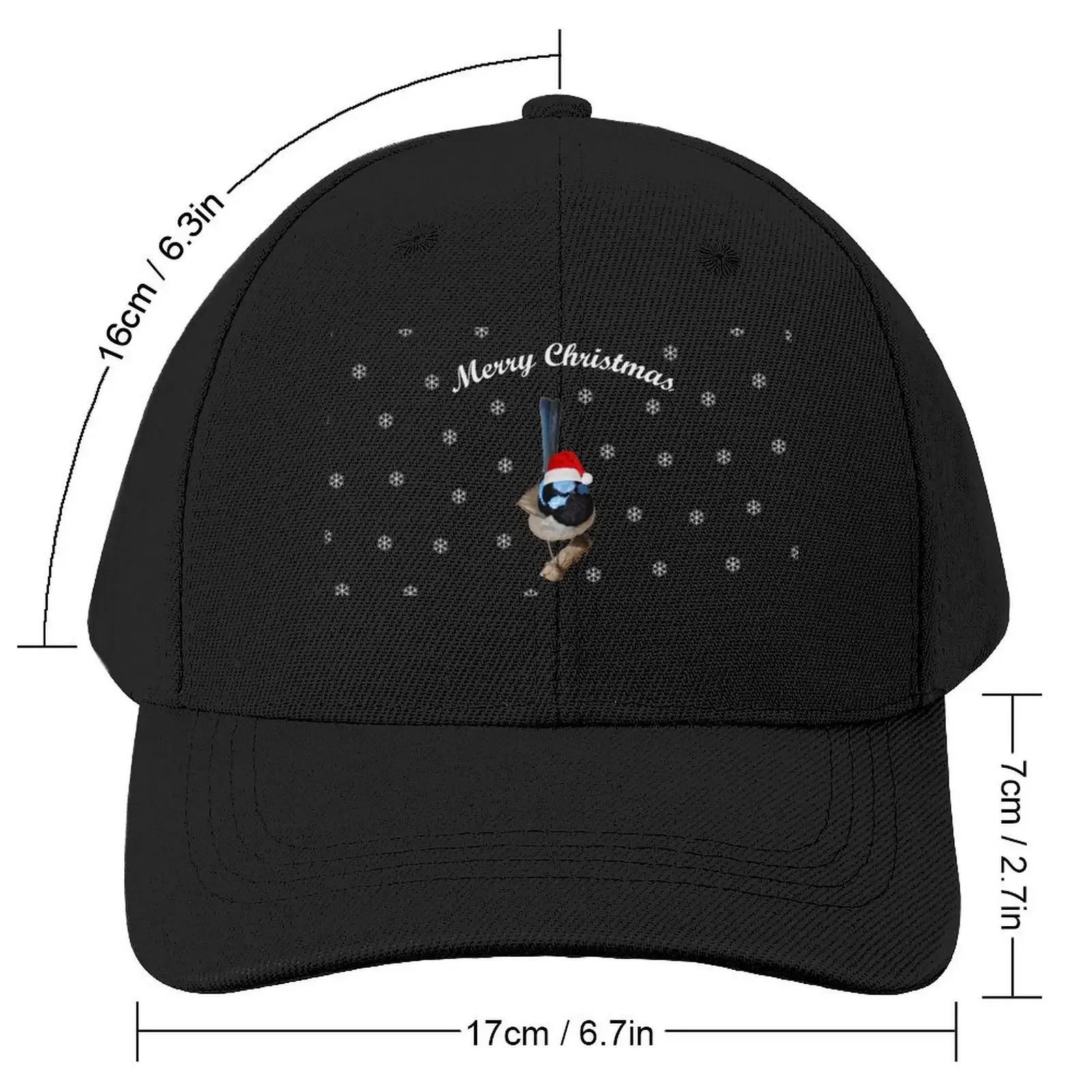 Merry Christmas Superb fairy-wren Baseball Cap New In The Hat Thermal Visor custom Hat Women's Beach Visor Men's