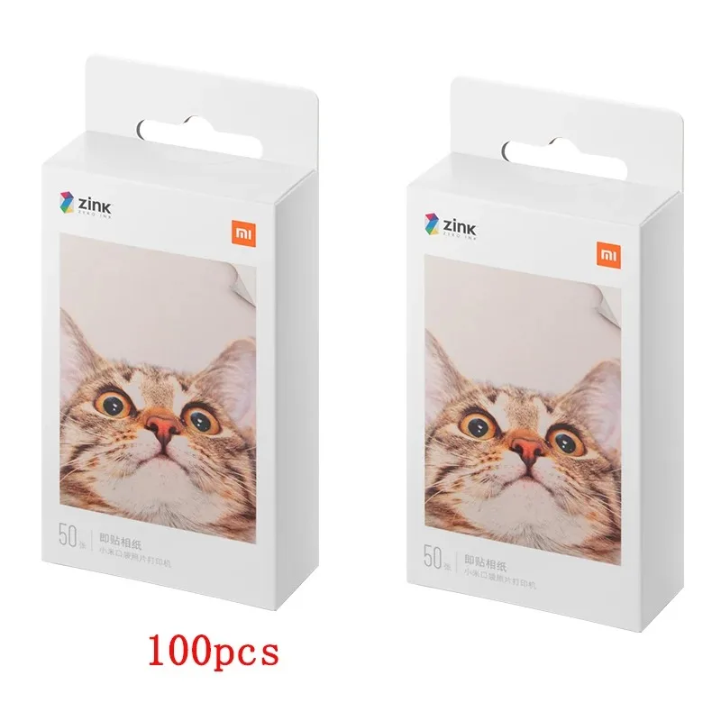 Groothandel Originele Xiaomi ZINK Pocket Printer Papier zelfklevende Foto Print 10//50/100 Vellen Xiaomi 3 inch Mini Printer Papers