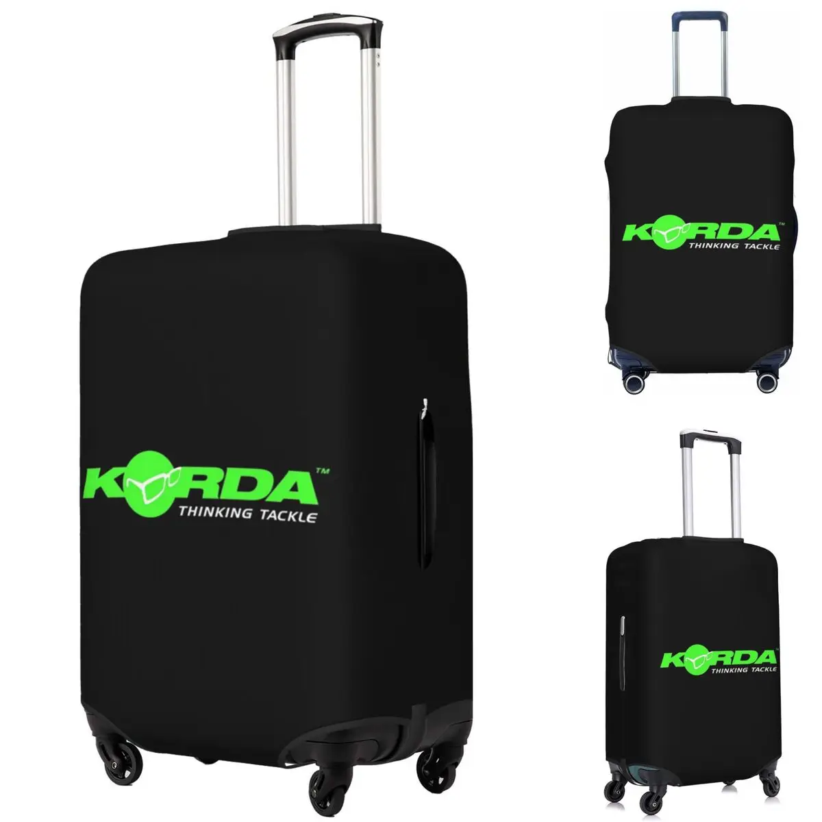 

Korda Fishing Logo (2) Suitcase Cover Protection Elastic Travel Luggage Protector Covers for 18-32 Inch