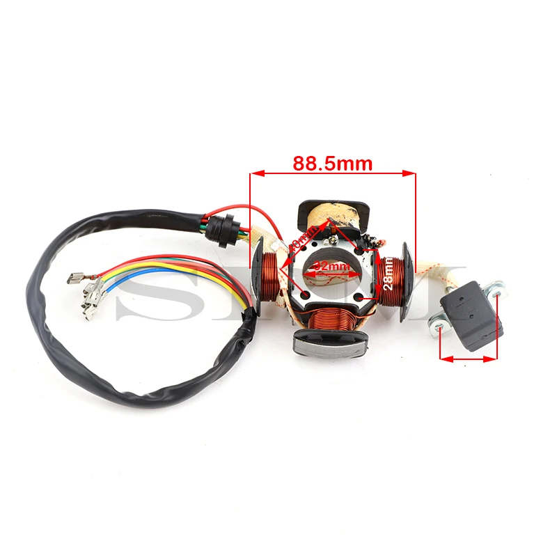 Motorcycle 5 Wire 4 Poles For Honda CG125 ZJ125 CG ZJ 125 125cc Magneto Stator Coil Generator Spare Parts