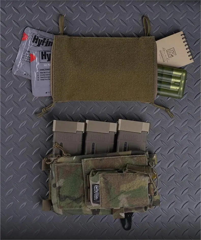 

Tactical Chest Rig with Easy Access Internal Pocket, Double Zipper Design, Inner Webbing Loop