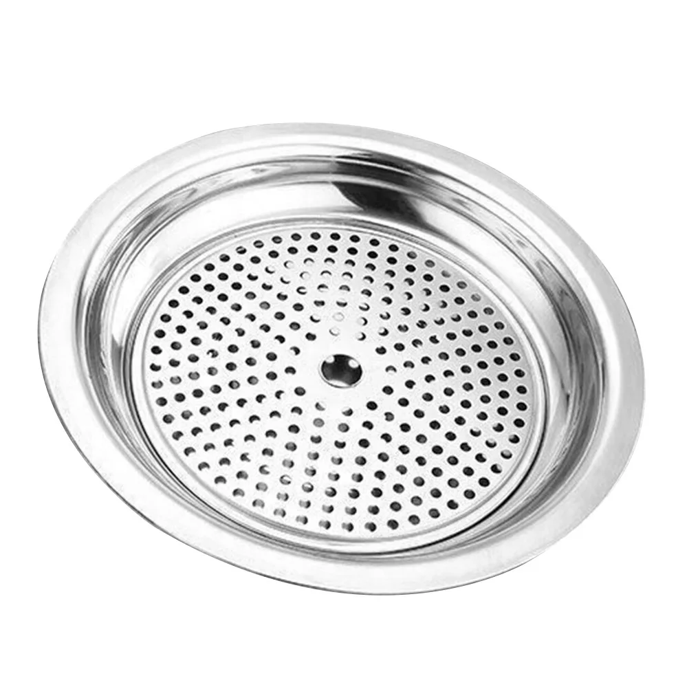 

1pc Stainless Steel Dumpling Draining Plate Double Layer Food Tray Kitchen Steaming Dish Multipurpose Draining Plate For Home