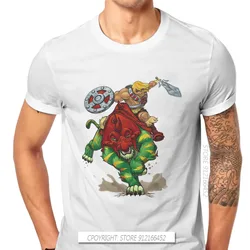 He Man Master Of Universe Battlecat Tshirt High Quality Men Classic Summer Tops Pure Cotton Harajuku T Shirt