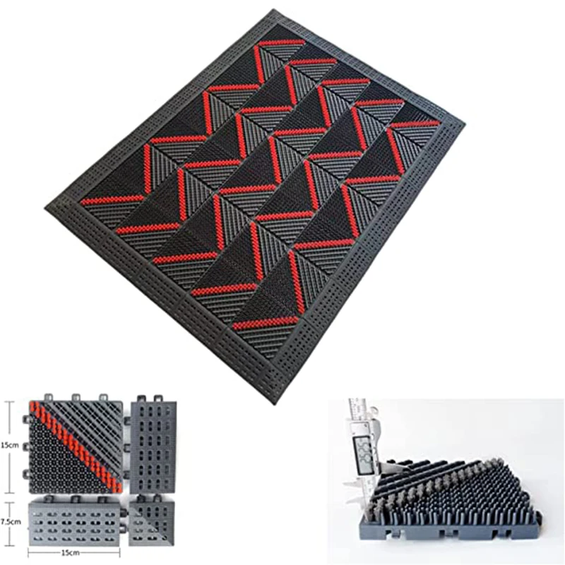 Heavy Duty Waterproof Doormat, Indoor and Outdoor Carpet, Garage Entrance, Shopping Mall, Hotel, Courtyard, Backyard Decoration,