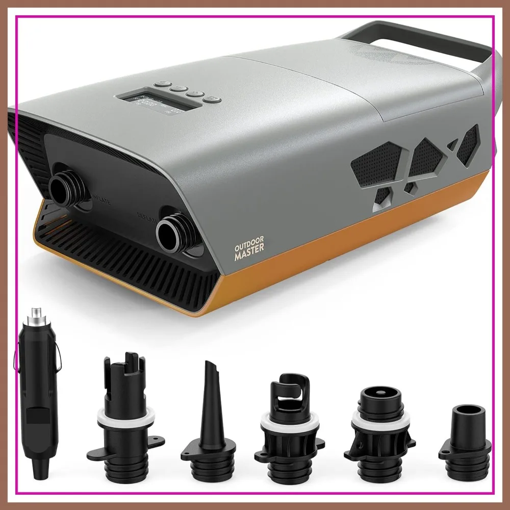 

20PSI High Pressure SUP Air Pump Dual Stage Auto-Off Deflation 12V DC for Inflatable Paddle Boards
