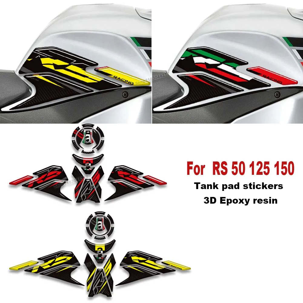 

Для Aprilia RS RS4 RSV 50 125 150 GP 1000 R заводской мотоцикл 3D эпоксидная смола накладка на топливный бак наклейки защитные наклейки комплект