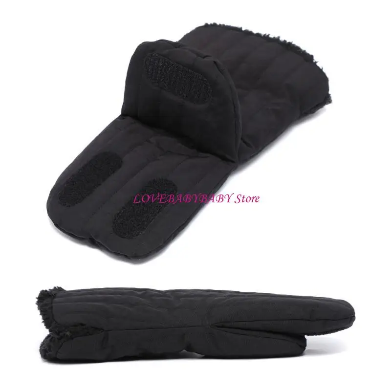 

Baby Stroller Warm Gloves Soft Breathable Warm Mittens Solid Color Plush Handmuffs for Shopping Biking Winter Essential 4XBC