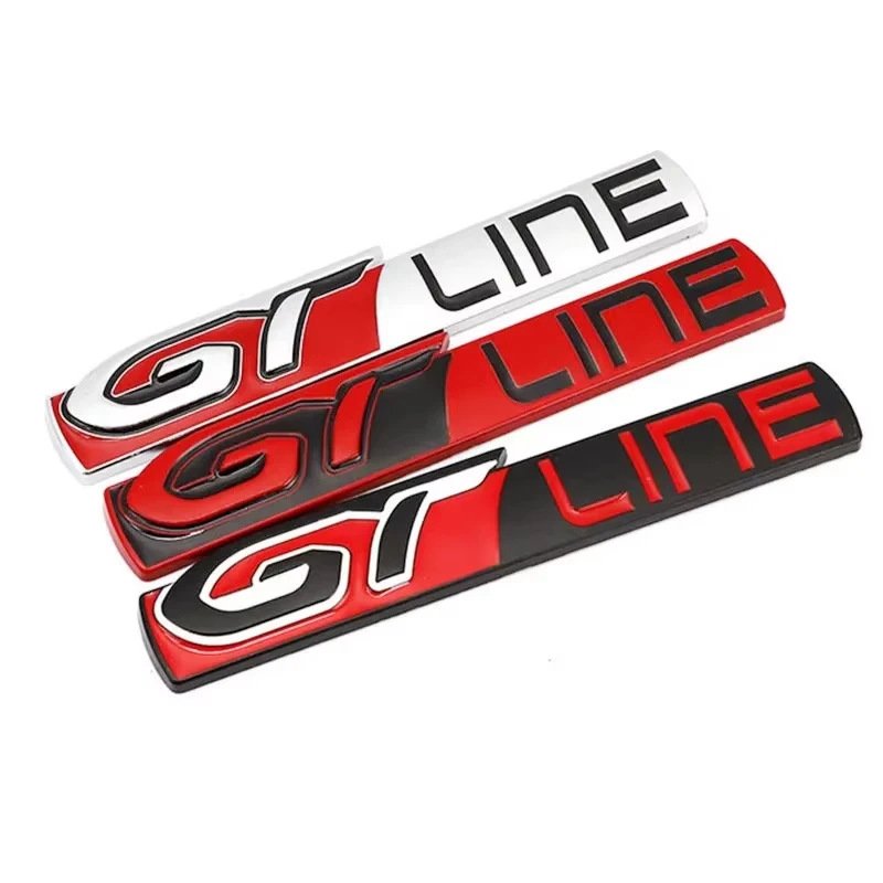 For Peugeot GT Line Logo 308 508 3008 5008 KIA Stinger GTLINE Car Rear Trunk Tailgate Emblem Side Fender Badge Decals Sticker view 2