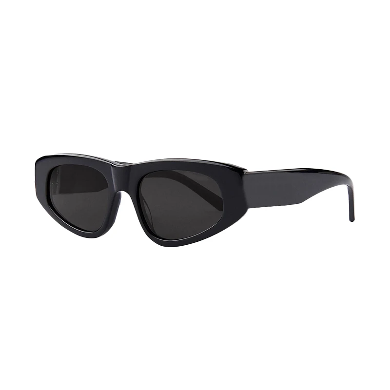 NIGO LP Cat Eye Retro Personalized Sunglasses Fashion Men And Women Black Sunglasses #nigo61243