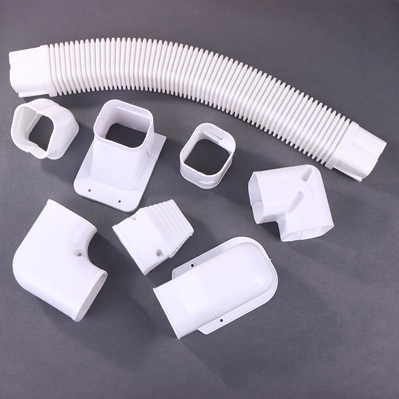 Air Conditioner Pipe Cover Sleeve - Decorative PVC Protection for Split & Central A/C Hoses, Easy Install Aesthetic Concealment