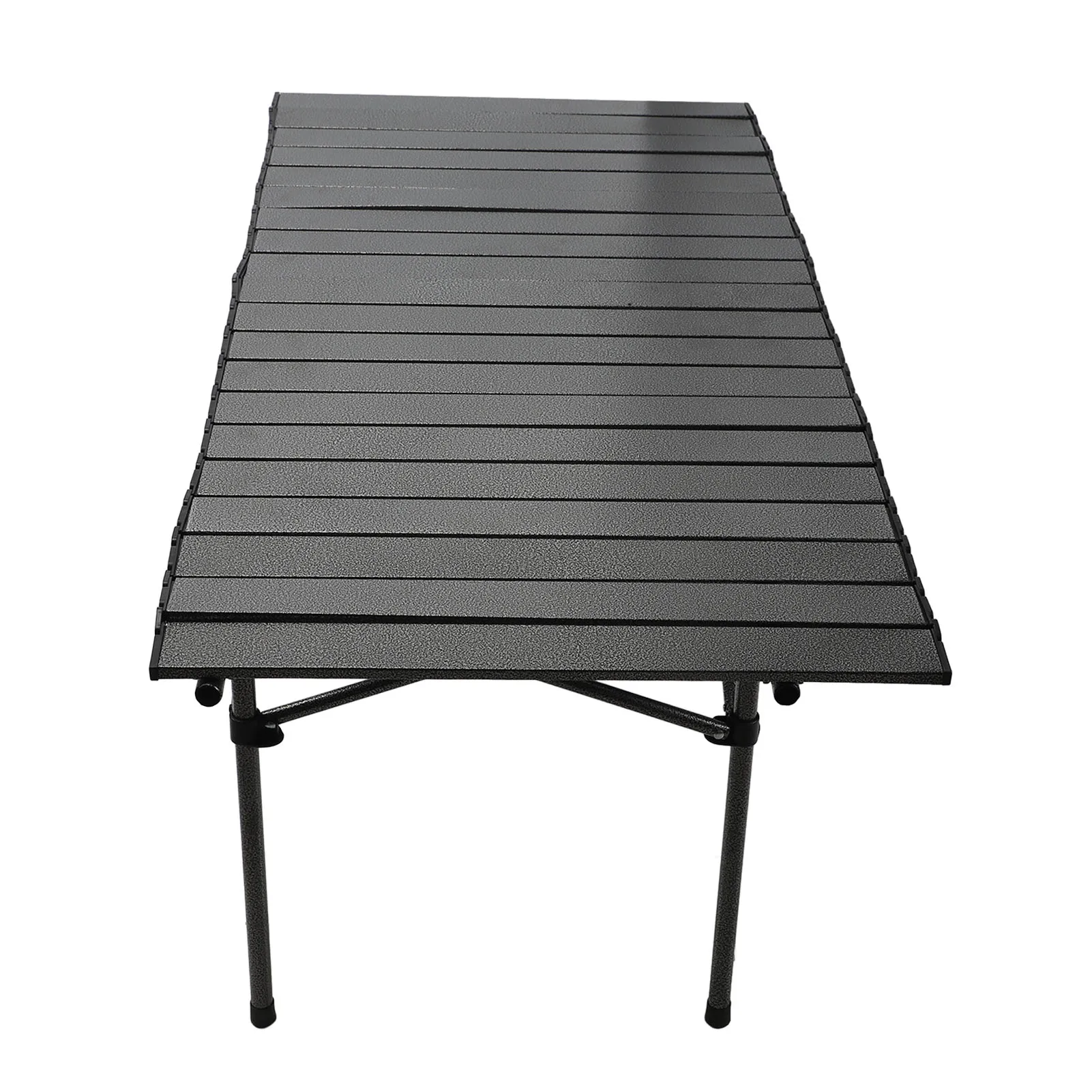 

120cm Outdoor Folding Portable Picnic Camping Table Roll Up Table with Storage Mesh Basket Carrying Bag for Indoor Outdoor BBQ