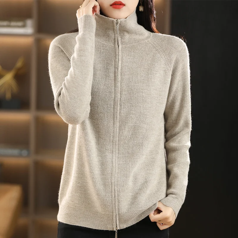 2023 New Cashmere cardigan Women Soft Knitted Basic Cashmere cardigan Loose Warm Cashmere cardigan Women