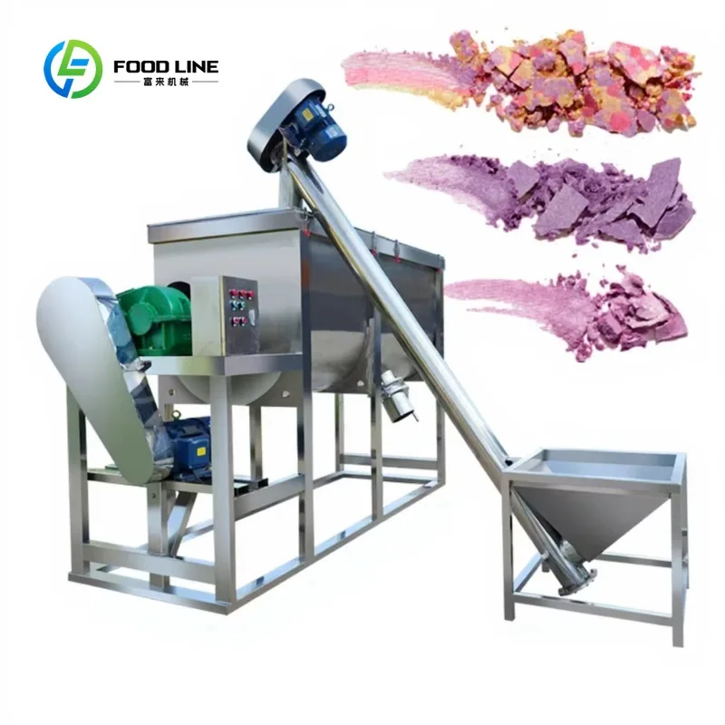Customized  Animal Feed Horizontal Mixer 300kg Ribbon Industrial Blender Ceramic Powder for Dry Spice Food Fertilizer Mixes