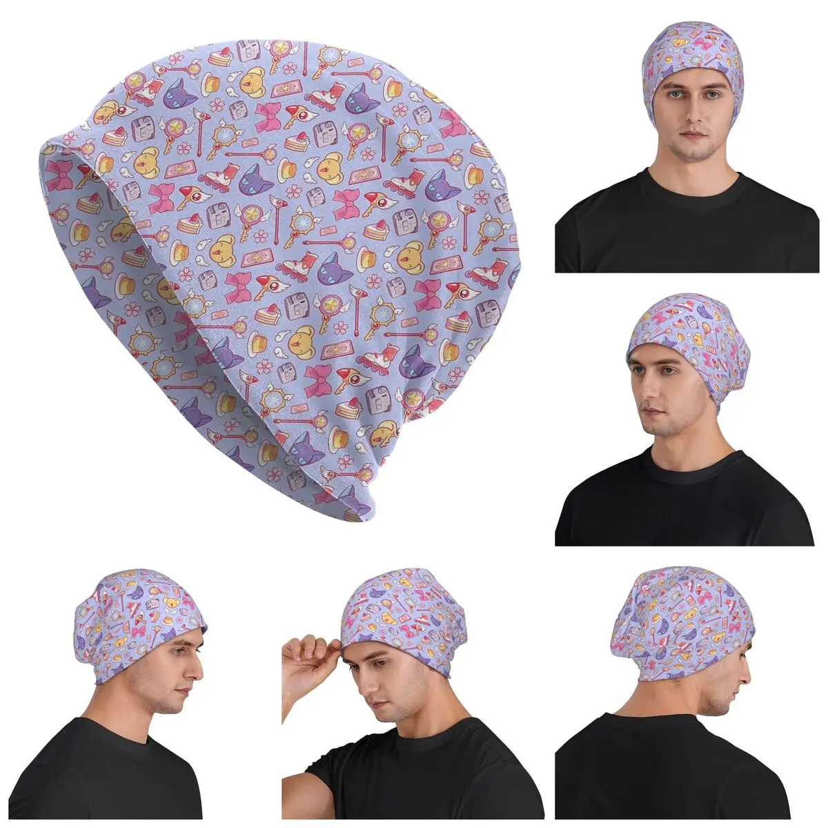Sakura Card Captor - Violet Skullies Beanies Hats Warm Autumn Winter Outdoor Cap Knitted Bonnet Caps for Men Women Adult