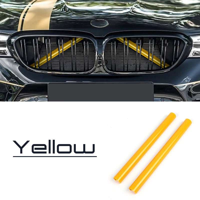 2Pcs Front Grille Trim Strips Cover Frame Stickers For BMW F10 F11 E60 F30 F31 F32 F33 F20 F22 F06 F12 F01 F02 F25 F26 G20 G28