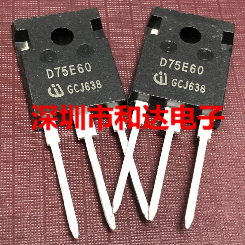 2pcs NEW D75E60  IDW75E60  600V 75A