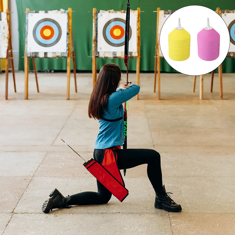 2pcs Sponge Arrow Heads for Archery Training – Safe Outdoor Practice Arrows for Kids and Beginners