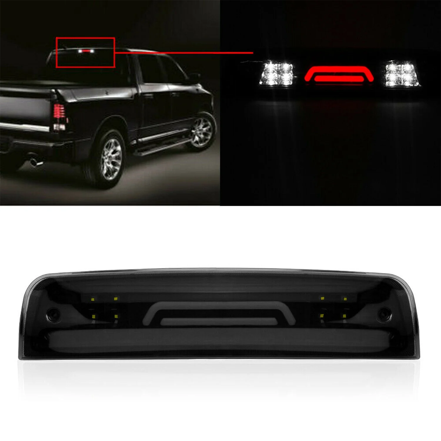 

Exclusive Car LED Smoke Third Brake Cargo Light Fit For Dodge RAM 1500 2500 3500 2009-2018