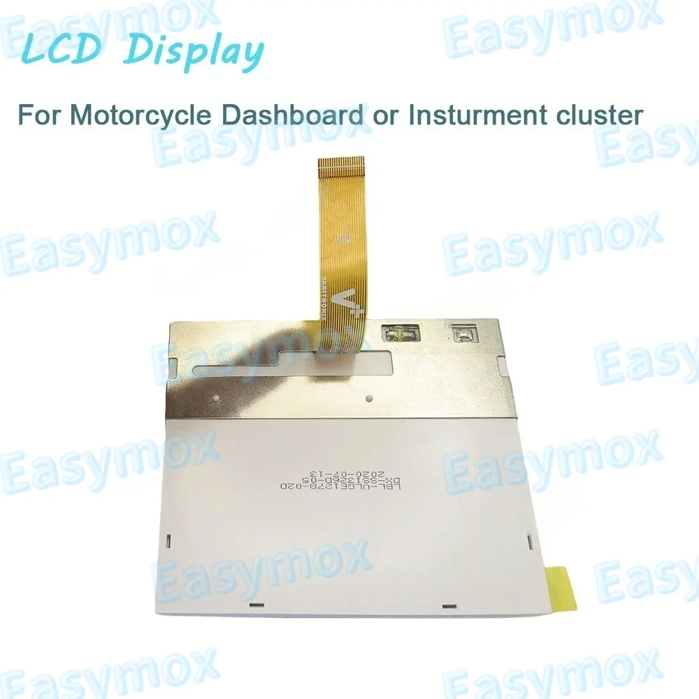 LBL-VLGE1278-02D 3.8 Inch Motorcycle LCD Display Screen Universal Dashboard Panel Speedometer Repair Replacement