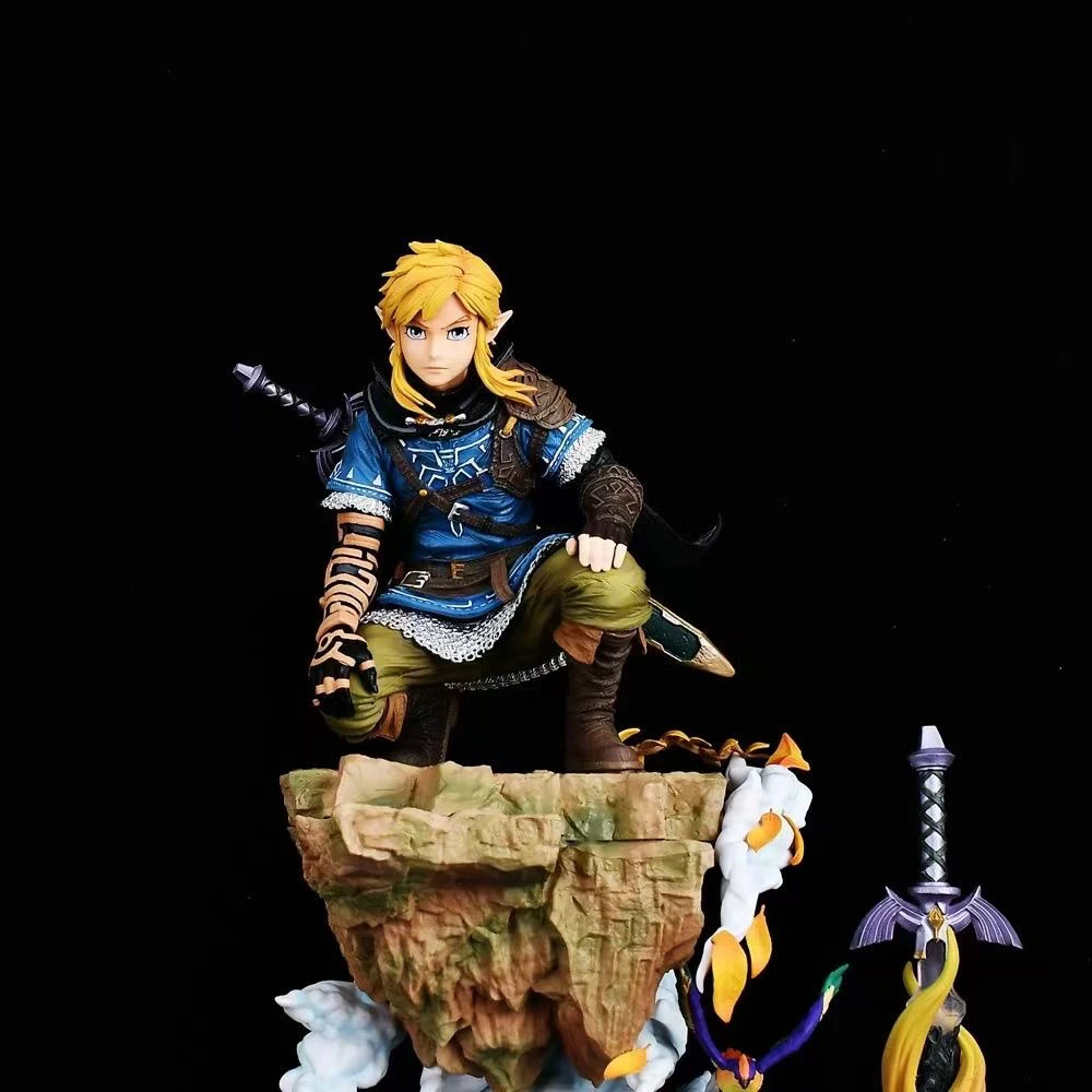 40cm Link Zelda Breath Of The Wild Oversize Anime Model Figurki Tears Of The Kingdom PVC Statua Figurka Kolekcjonerska Zabawki