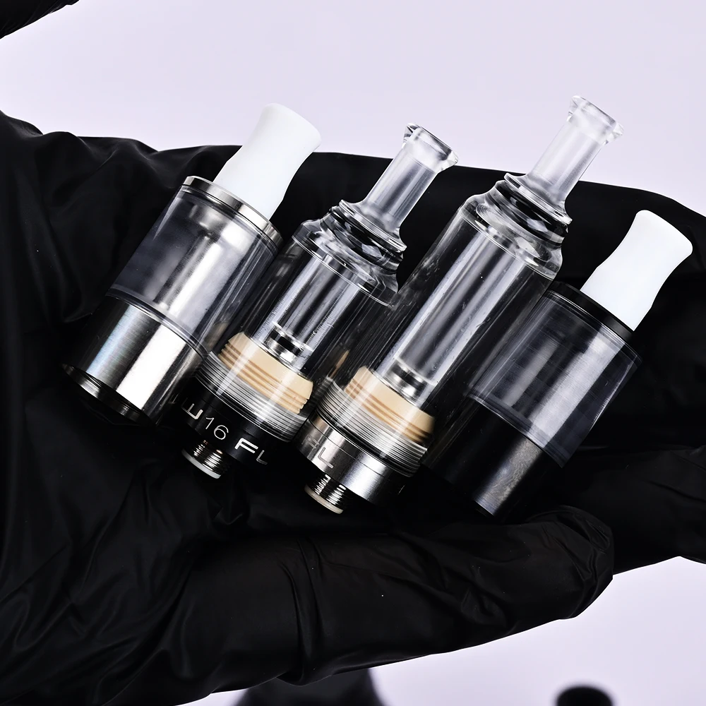 Wolfcoolvape Dvarw Estilo MTL RTA Tanque Vape Reconstruível 16mm 2ml Atomizador MTL de Aço Inoxidável 316 para Mods de Caixa de Cigarro Eletrônico