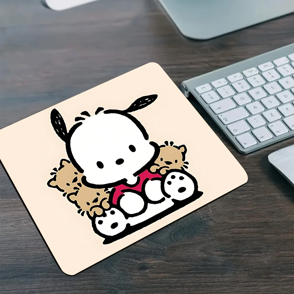 

Cute little white dog rubber mouse pad, non slip base, suitable for office, study, and gaming, portable and durable, desktop pad