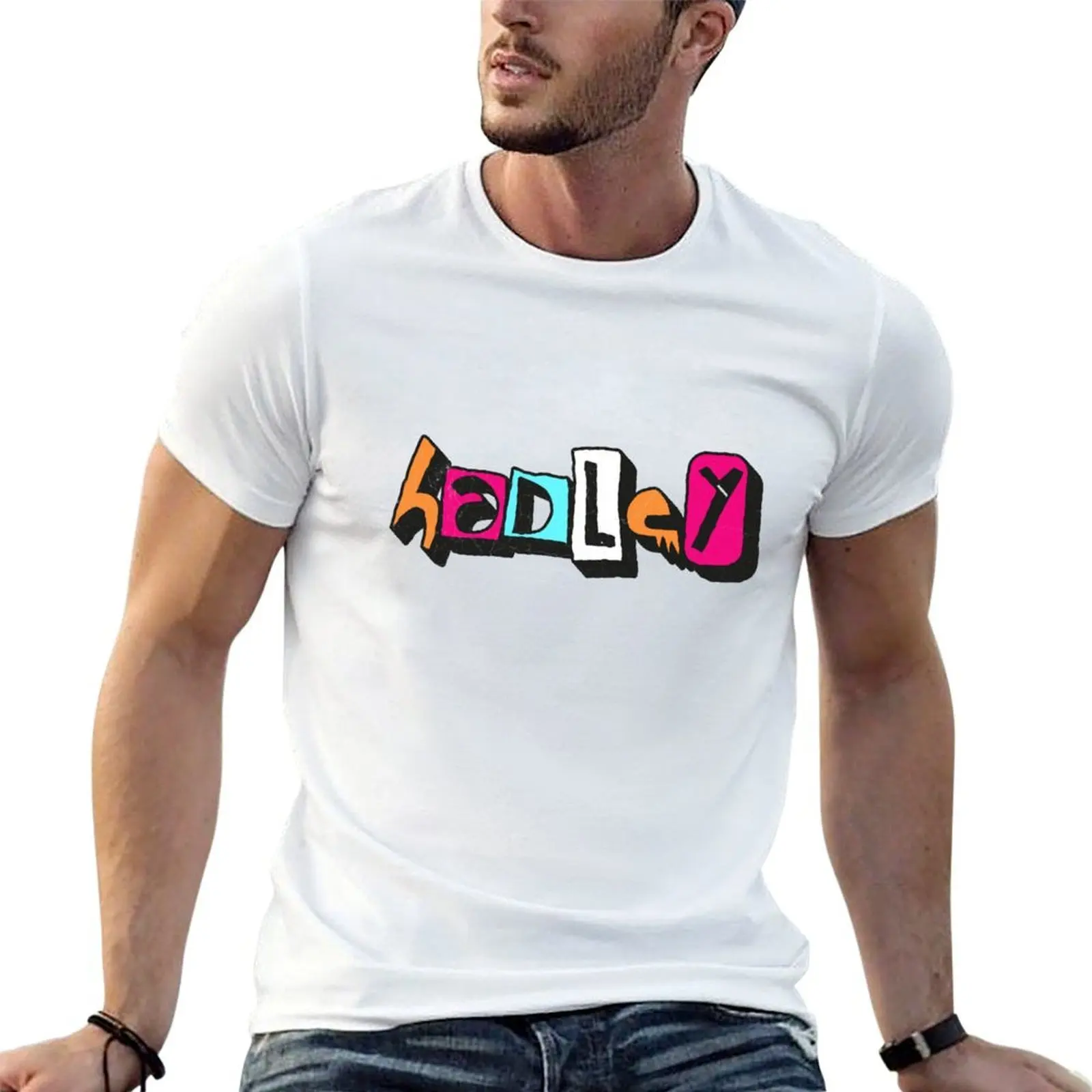 HADLEY Custom Text Birthday Name T-Shirt anime clothes cotton graphic tees mens graphic t-shirts