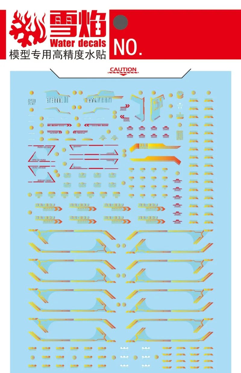 Flaming Snow Ultra HD Water Slide Decals For Strike Freedom Infinite Justice MR Spirits 20th Anniversary Ver Hobby DIY