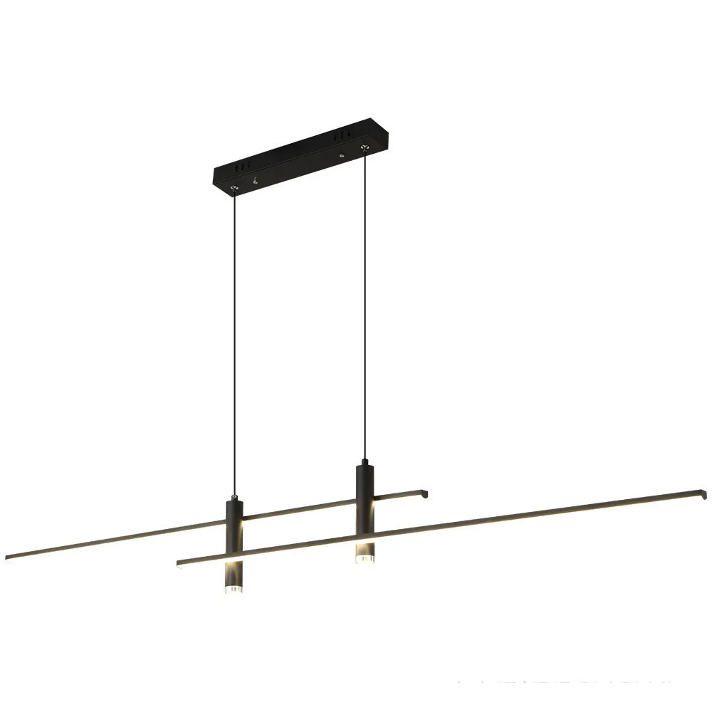 غرفة الطعام قلادة ضوء الحديثة بسيطة غرفة الطعام طاولة طعام بار تايبي الأوروبي الحد الأدنى قطاع تصميم الأضواء الإبداعية