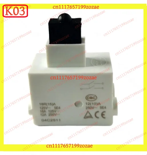 k3 HY15 18R Push Button Switch 15A 125V / 12A 250V, Replacement for Handheld Power Tools Auto Parts