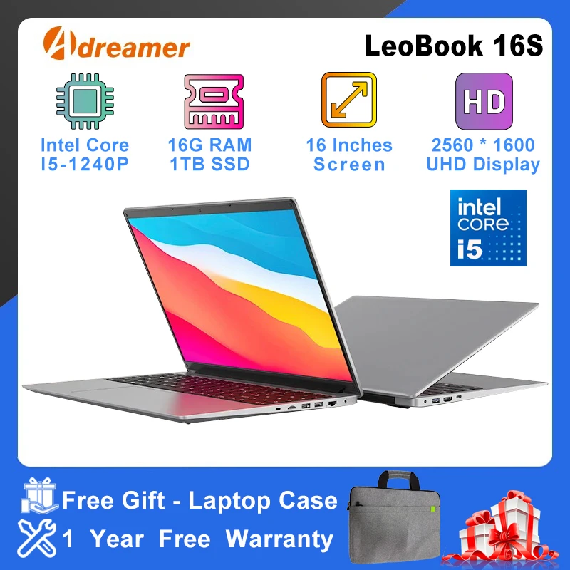 Windowsノート本体 Adreamer LeoBook 16S Core i5 1240P WQXGA S1a18c52099d84c2e93b64492dd120