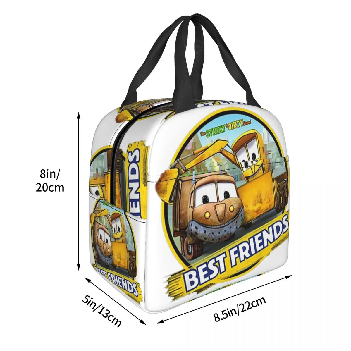 Stinky And Dirty Show Best Friends Insulated Lunch Bag for Women Children Leakproof Food Boxes Thermal Lunch Box Tote