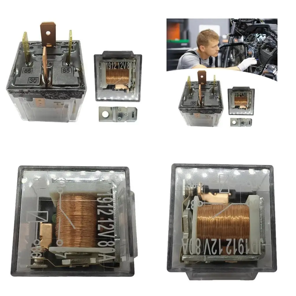 

652F UpgradesJD1912 Automotive Motorcycle Horn Relays Quick Response Temperature Resistant Horn Relays Motorcycle Accesory