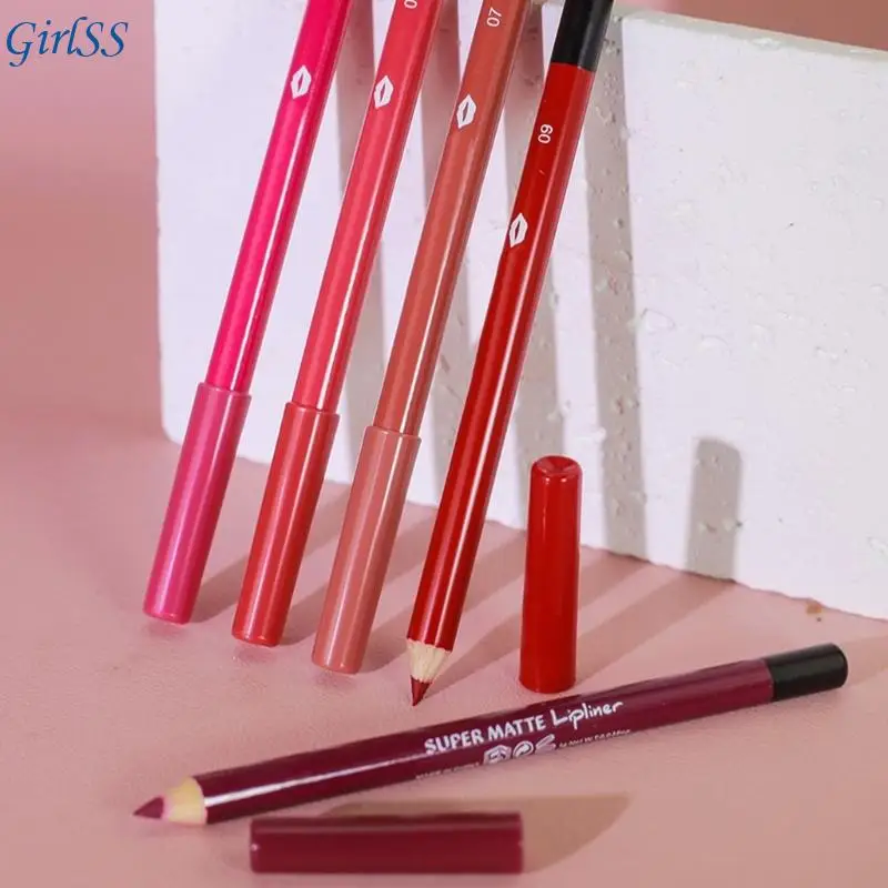 Conjunto lápiz labial 12 piezas con lápiz labial largo duradero.