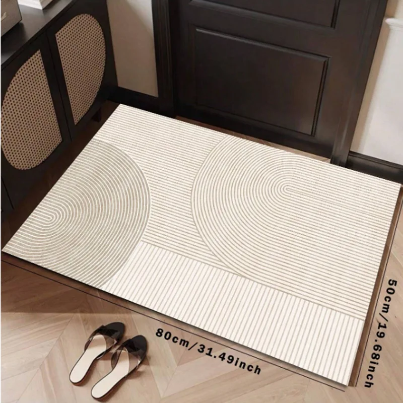 

Carpet at the entrance of the living room, bedroom and kitchen. Easy to clean. Home decoration.