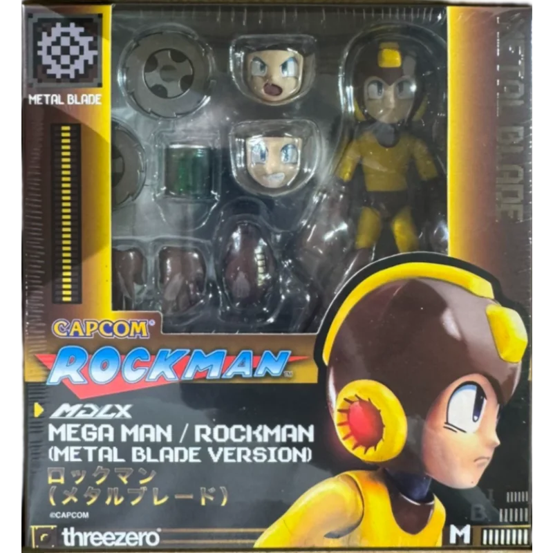 Threezero MDLX Mega Man Rockman Metal Blade Version Action Figures Model Kit Toys for Boys Original Box Collection