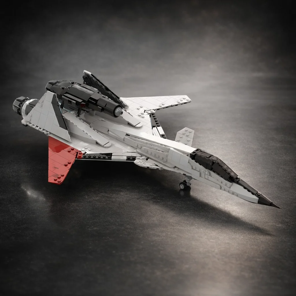 

MOC ADFX-01 Morgan Experimental Fighter Jet Building Blocks Technical Military Aircraft Bricks Model Set DIY Assembly Hobby Toy