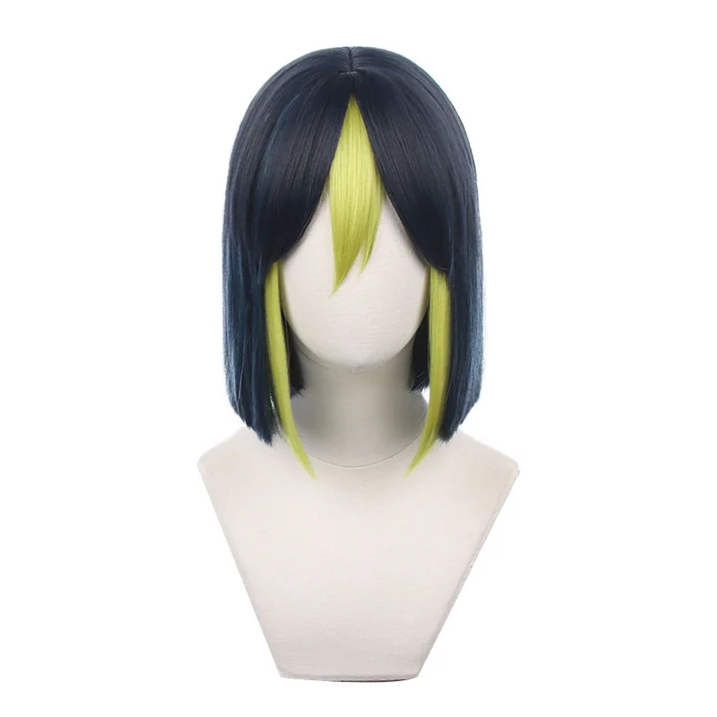 Game Genshin Impact Sumeru Tighnari Cosplay Wig Short Heat Resistant Synthetic Hair Halloween Party Wigs + Wig Cap