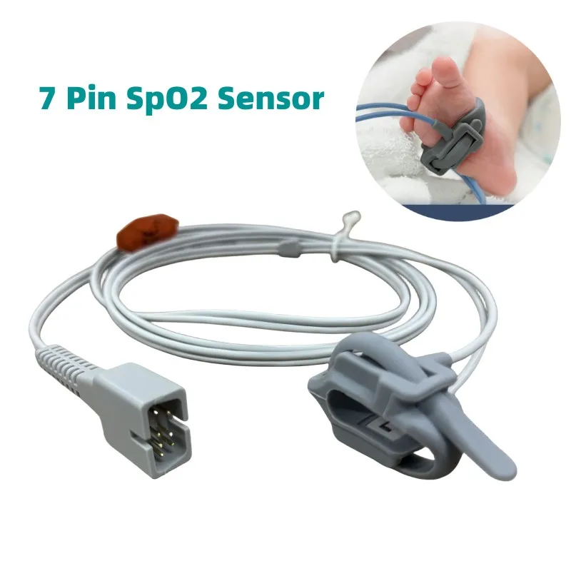 7 ピン SpO2 センサー再利用可能な患者モニターパルスオキシメーター新生児小児小児成人使用脈拍数 SPO2 プローブ