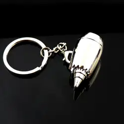Stylish creative Airplane Engine Shape Hanging Pendant Car Keychain Key Ring Handbag Decoration Anti-corrosion portable New hot