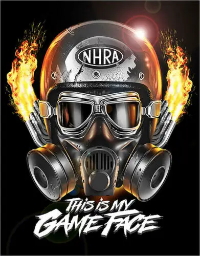 NHRA Drag Racing This Is My Game Face Garage Man Cave Wall Décor Metal Tin Sign-Aluminum