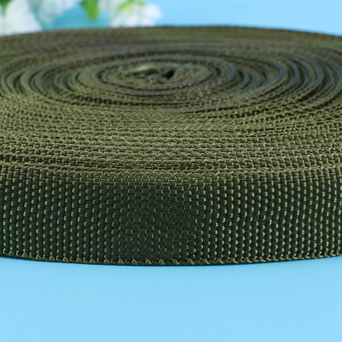 

Nylon Webbing Ribbon Solid Color Belt Portable Clothing Plain Weave Pet Collar Durable Fabric Holiday Crafts Projects Sewing
