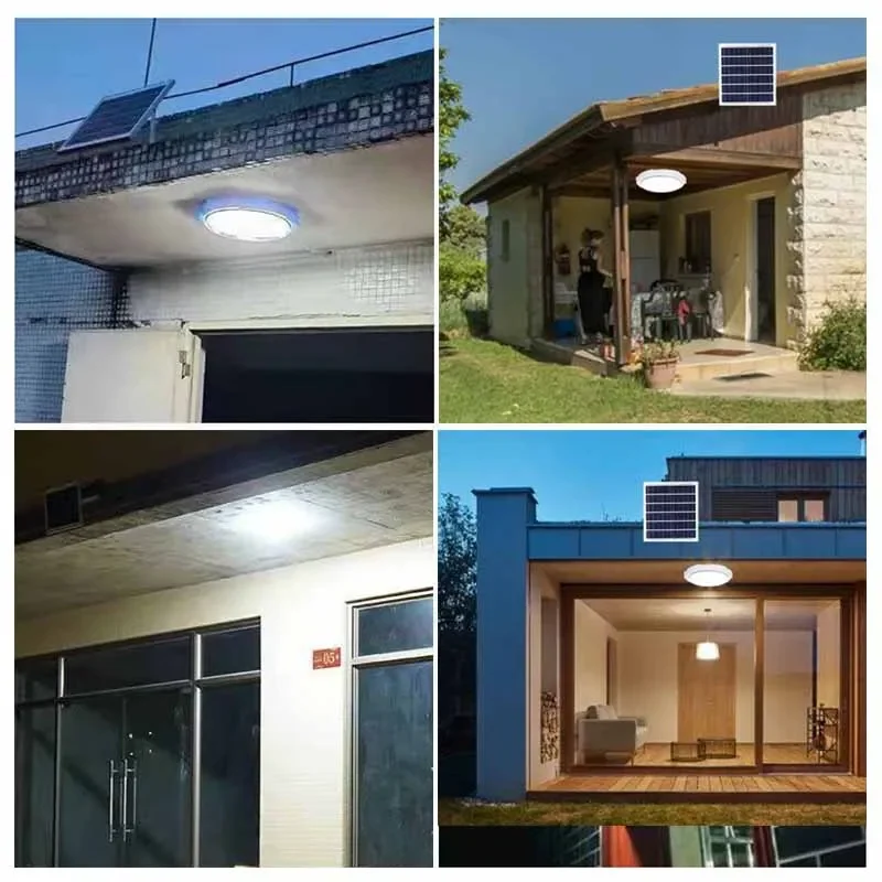 Hot Selling LED Solar Light Ceiling Household Indoor Wall Lamp Balcony Bedroom Rural Garden Gate Outdoor Waterproof Garden Light