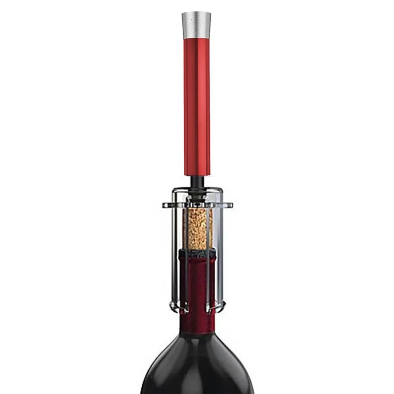 A59E-Air Pump Wine Bottle Opener Air Pressure Vacuum Red Wine Stopper Beer Lid Stainless Steel Opener Corkscrew Out Tools