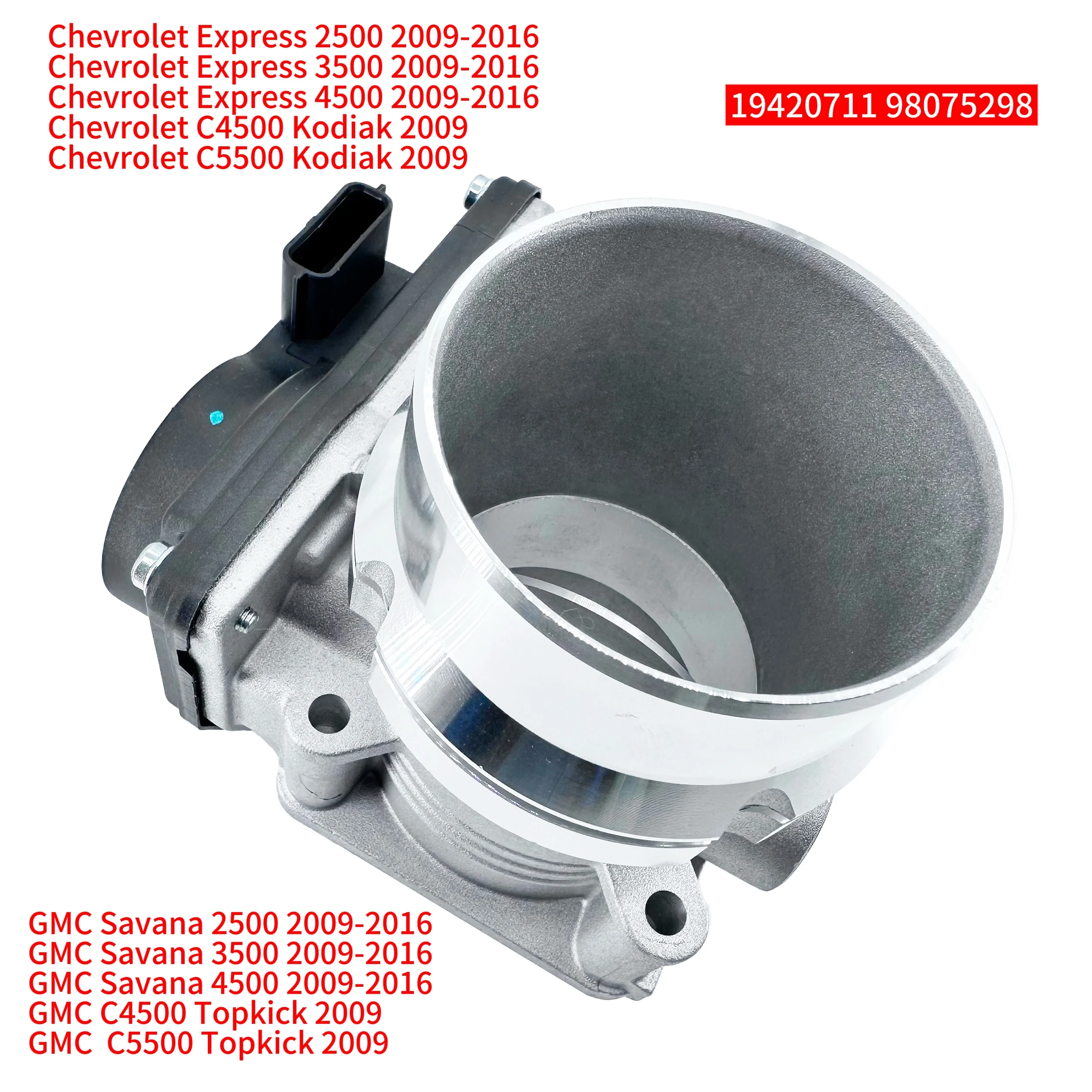 

Электронный дроссельный клапан, совместимый с Chevrolet Express 2500 3500 4500 и GMC Savana 2500 3500 4500 09-16, Kodiak Topkick 09